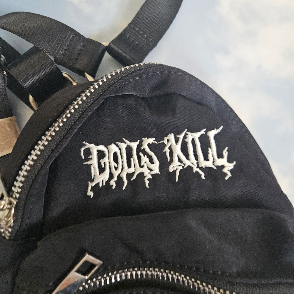 Black Dolls KILL Exclusive Extra Small Mini Backpack - Picture 2 of 12